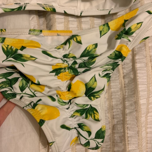 Off-shoulder top w/ runched bottoms! Never worn! - Picture 2 of 2